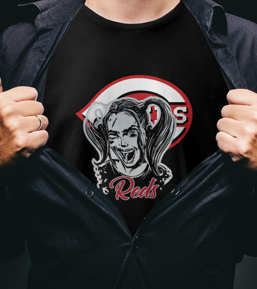 Reds Fans Harley Quinn Cincinnati Baseball T-Shirt
