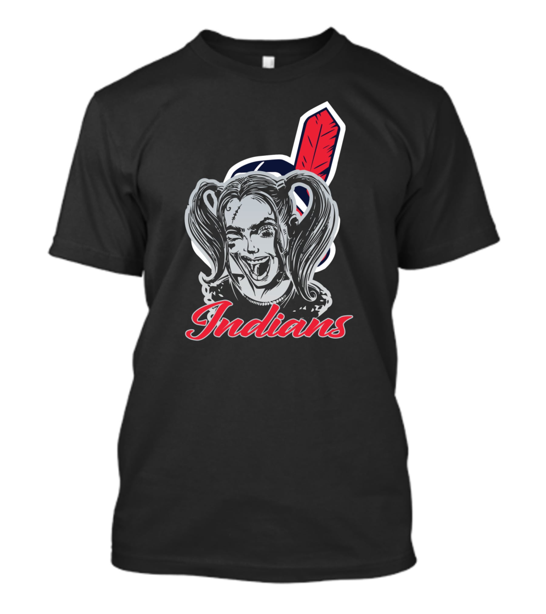Indians Harley Quinn Fans T-Shirt
