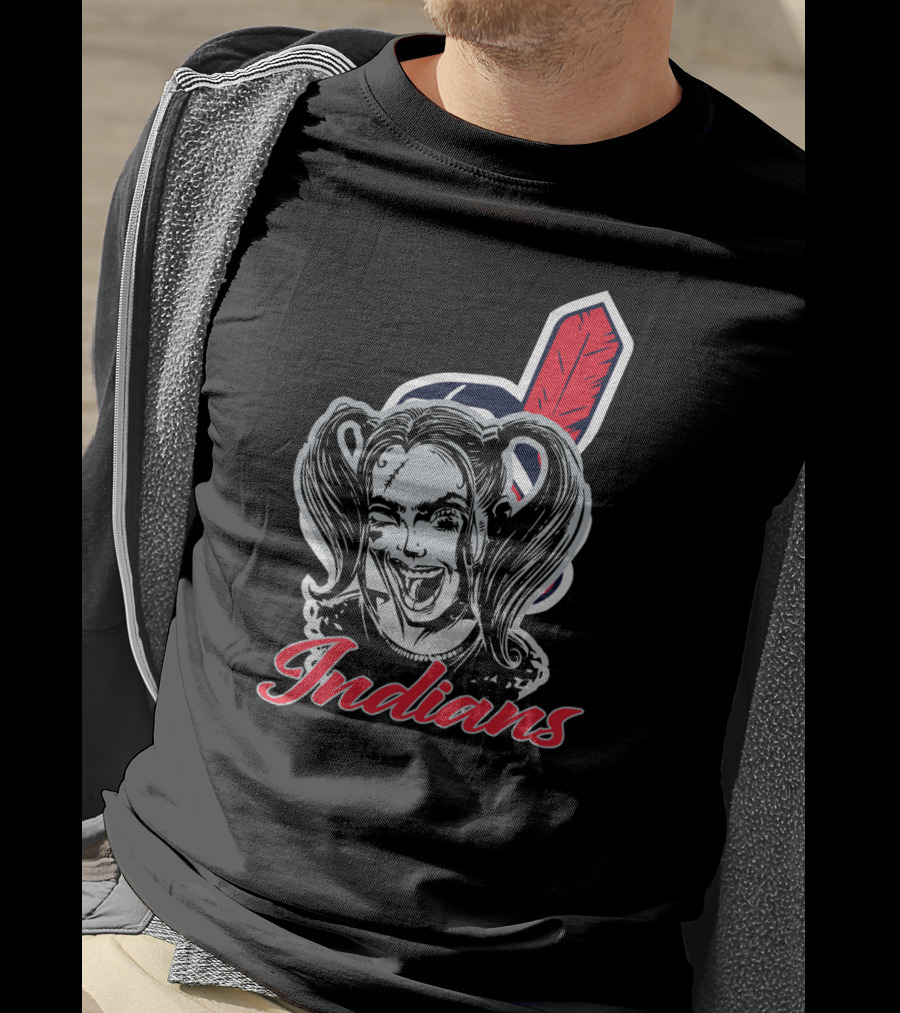 Indians Harley Quinn Fans T-Shirt