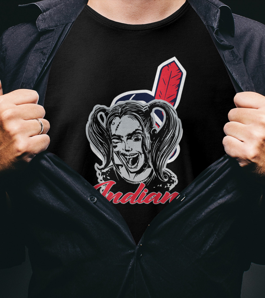 Indians Harley Quinn Fans T-Shirt