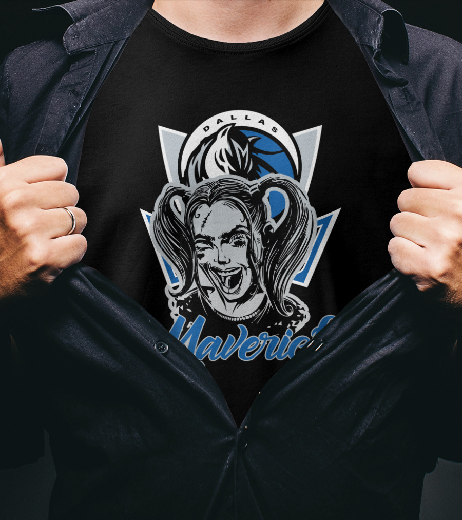 Dallas Mavericks Harley Quinn Fan Mashup T-Shirt