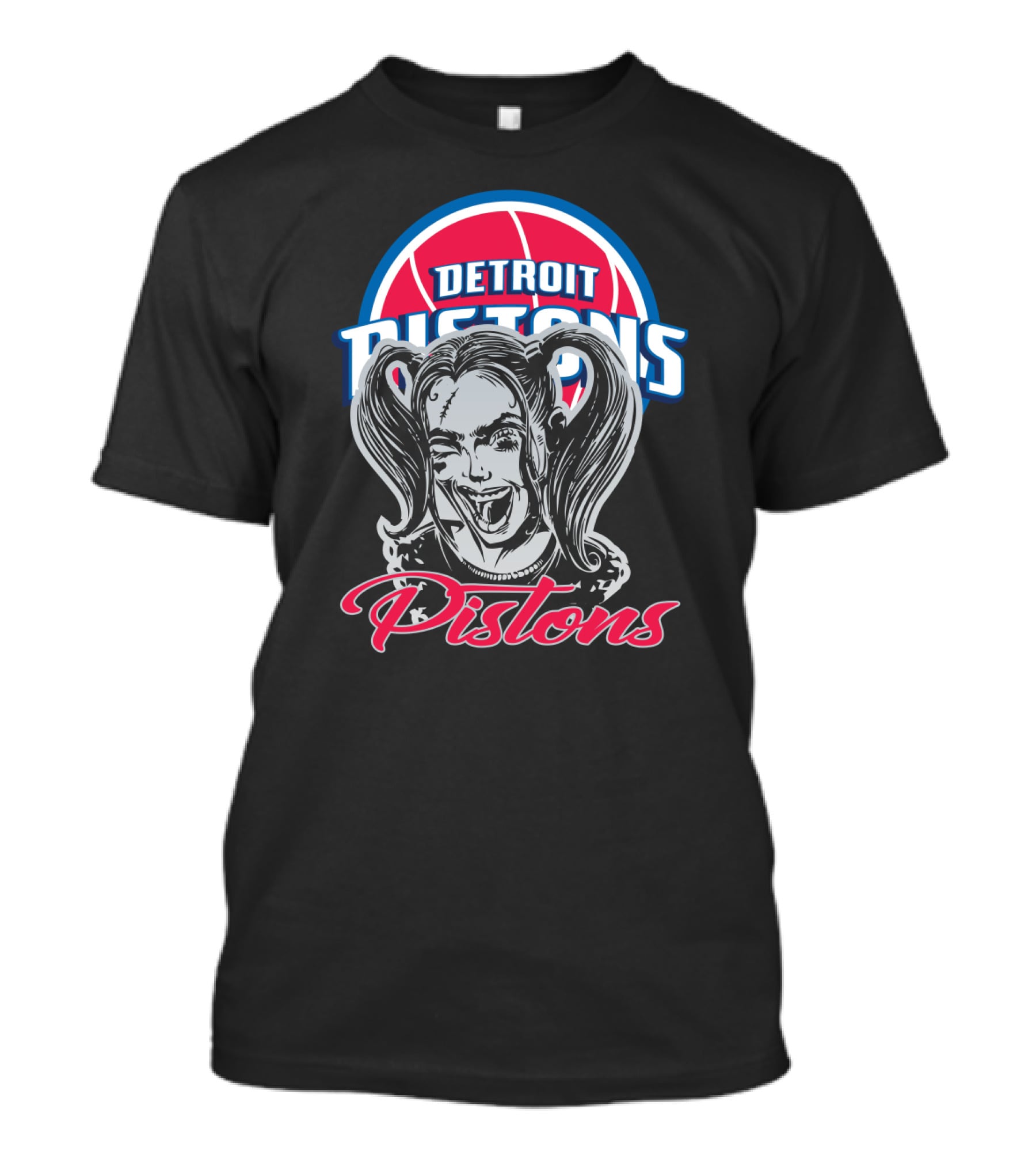 Detroit Pistons Harley Quinn Fans T-Shirt