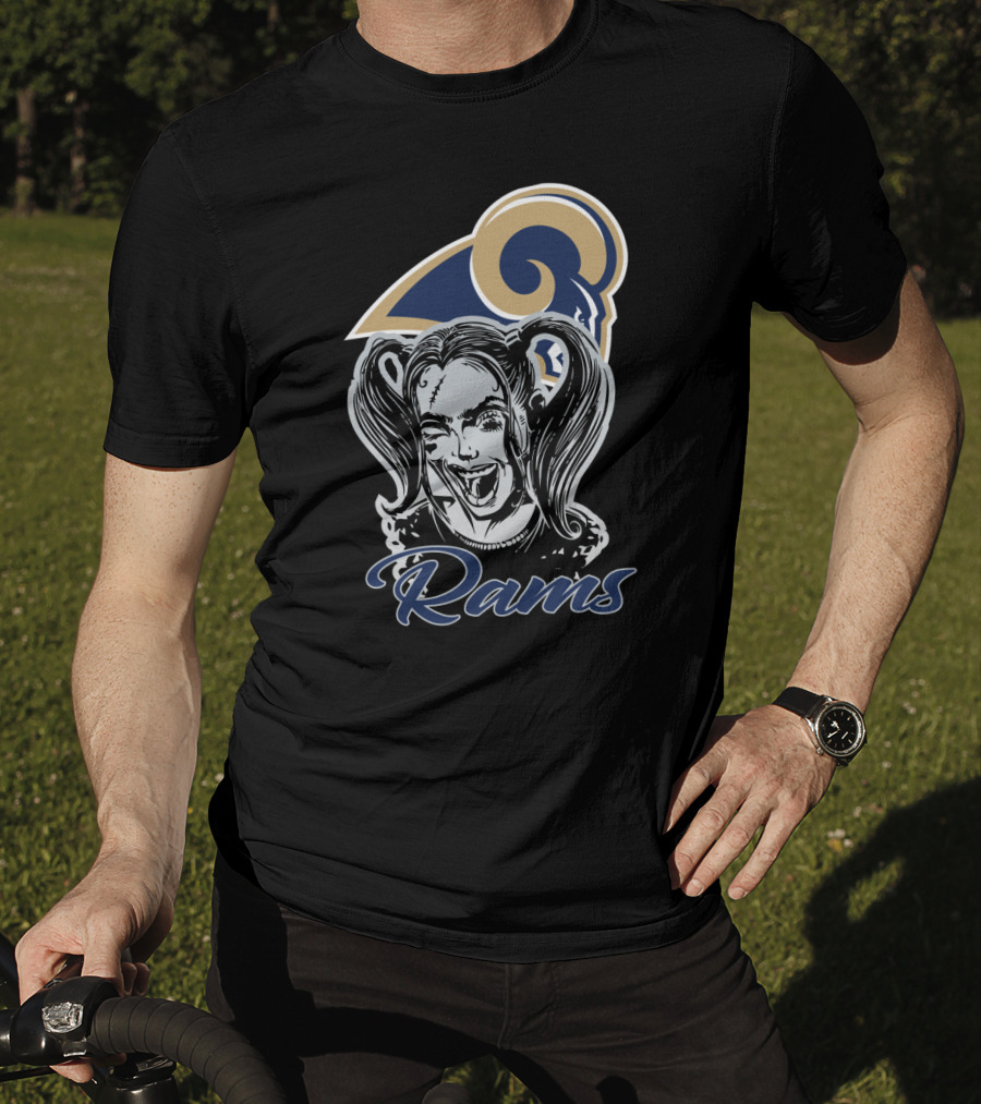 Harley Quinn Los Angeles Rams Fans T-Shirt