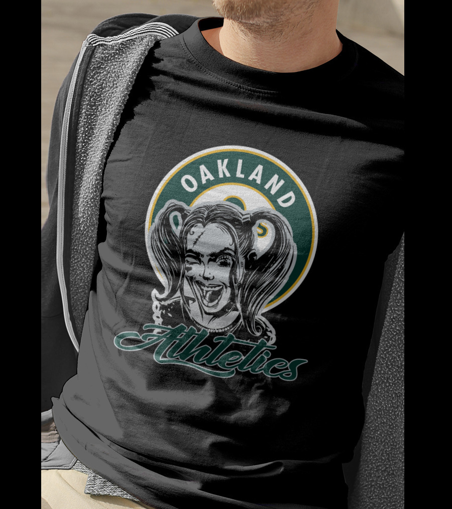 Oakland Athletics Fans Featuring Harley Quinn T-Shirt