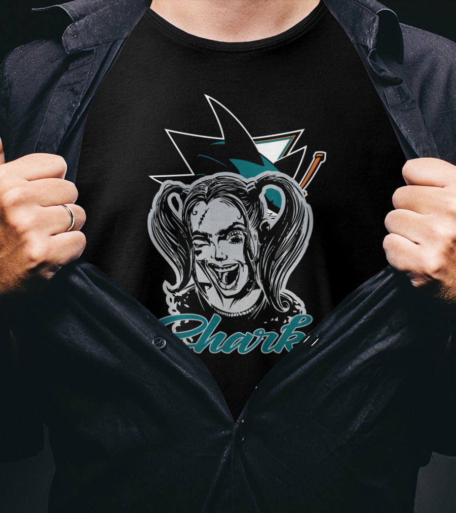 Harley Quinn And San Jose Sharks Fans Sharks T-Shirt