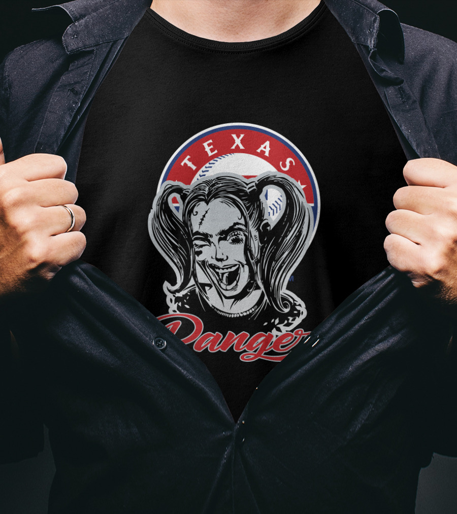 Texas Rangers Harley Quinn Fans T-Shirt