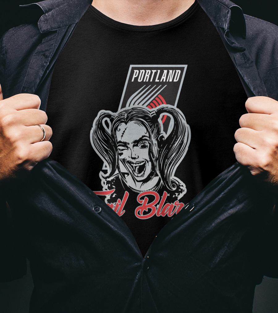 Portland Trail Blazers Harley Quinn Fan T-Shirt