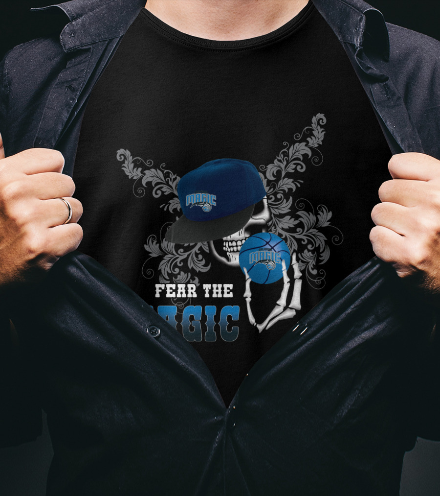 Fear The Magic Fans Orlando Basketball Skull T-Shirt