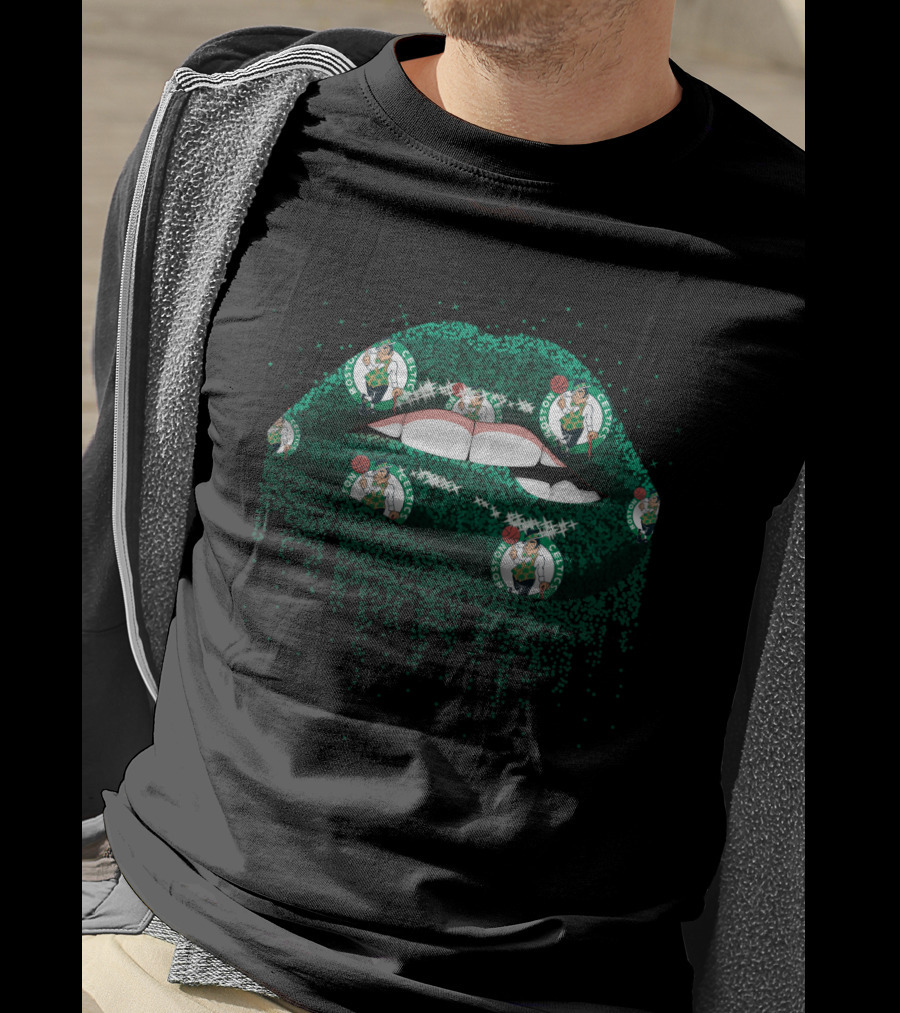 Boston Celtics Lips Fan Gear T-Shirt