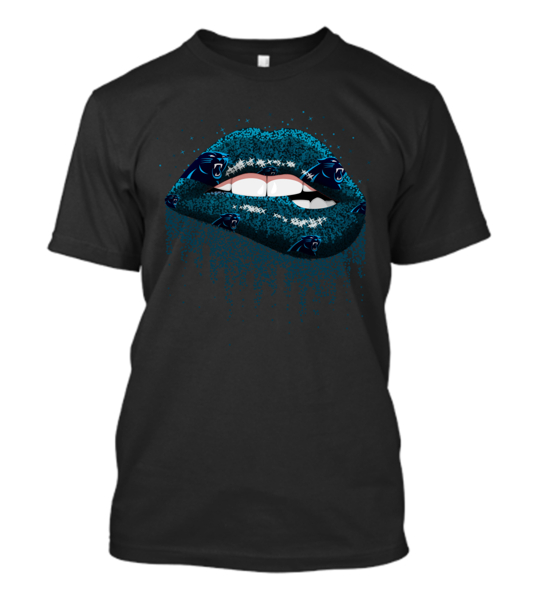 Carolina Panthers Lips Fan T-Shirt