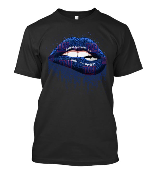 New York Giants Lips Fan T-Shirt