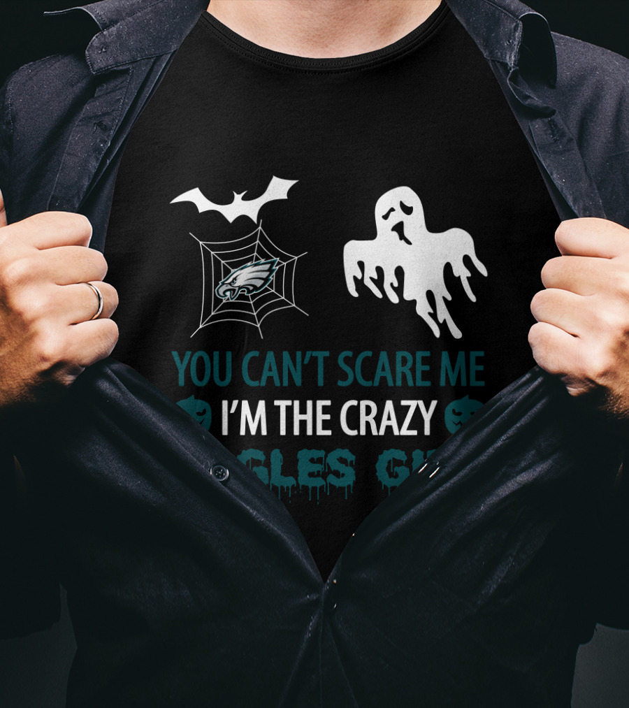Crazy Eagles Girl Halloween You Can't Scare Me T-Shirt