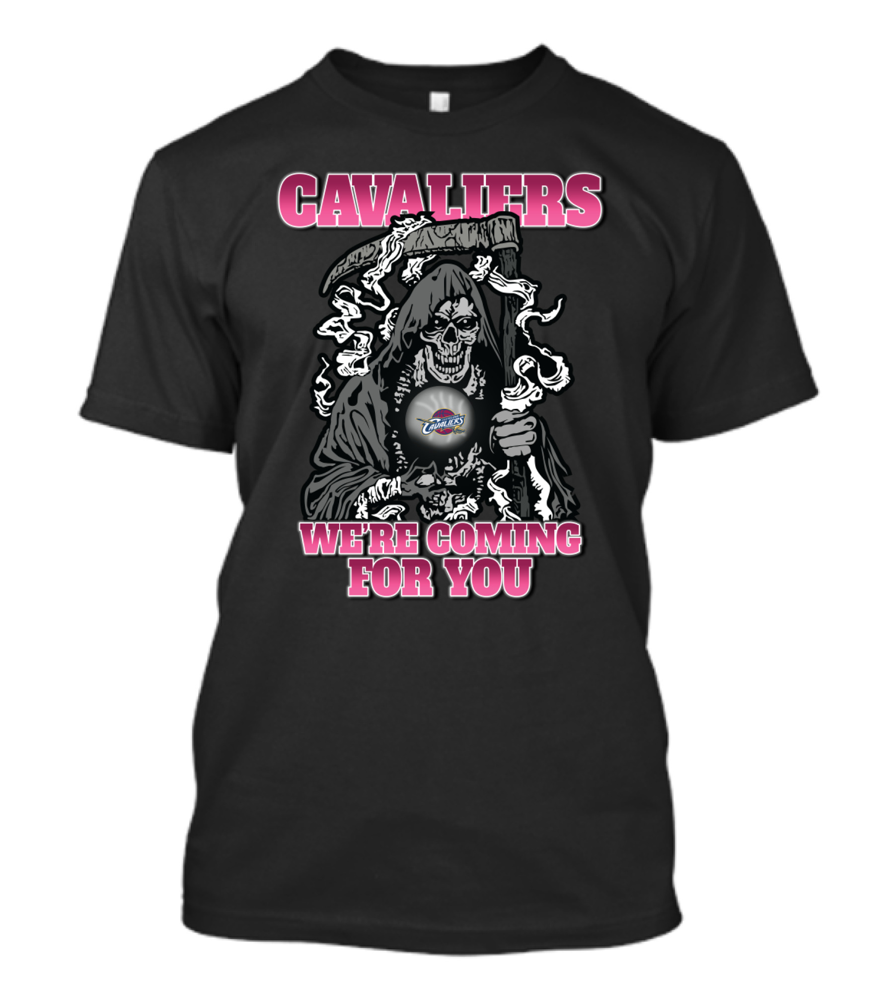 Cavaliers Grim Reaper We're Coming For You Cleveland Fans T-Shirt