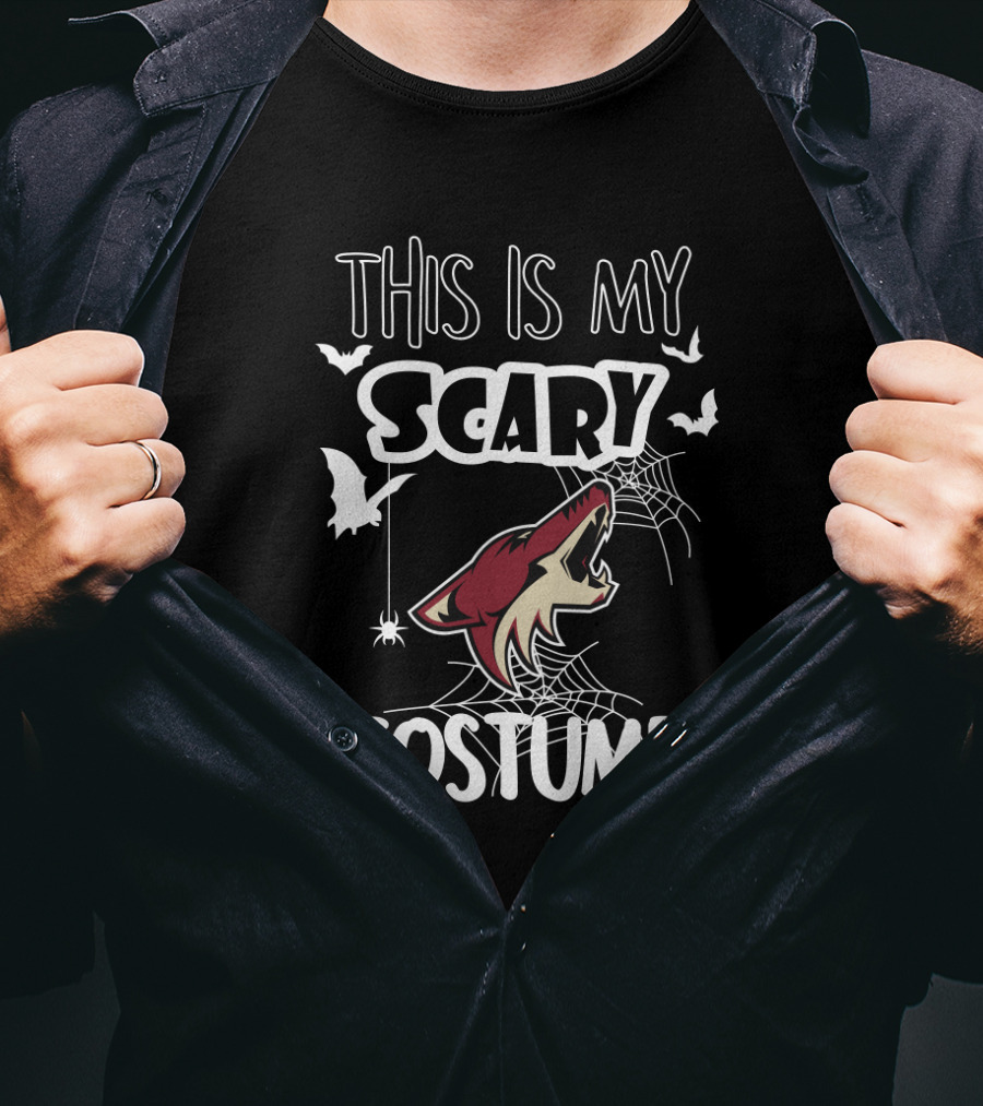This Is My Scary Costume Arizona Coyotes Halloween T-Shirt