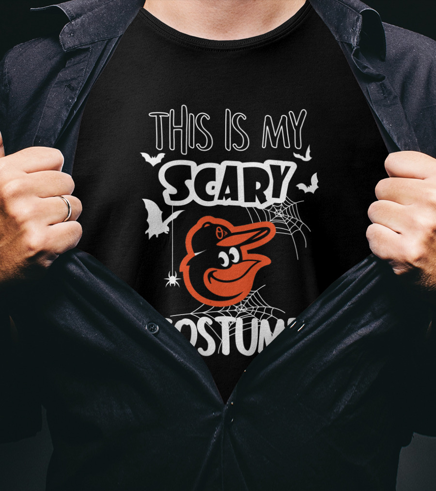 This Is My Scary Costume Baltimore Orioles Halloween T-Shirt