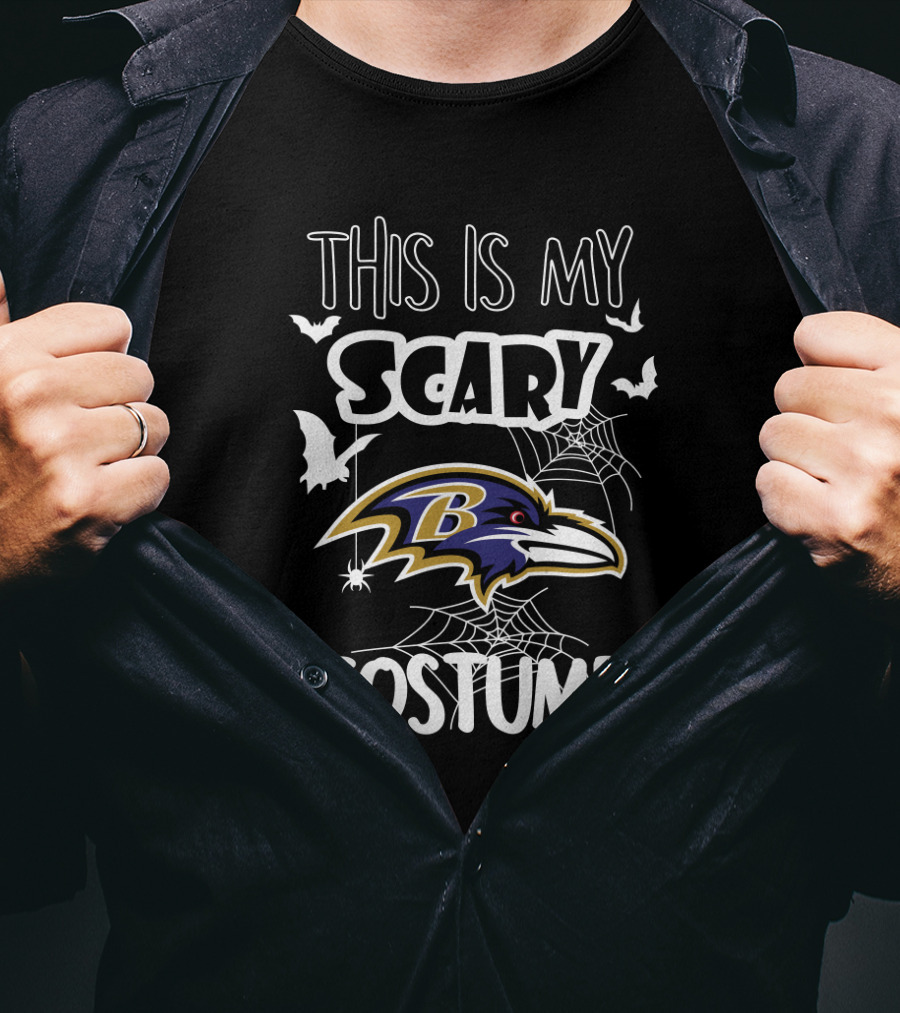 This Is My Scary Baltimore Ravens Costume Halloween T-Shirt