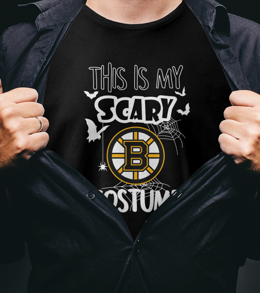 This Is My Scary Boston Bruins Halloween Costume T-Shirt