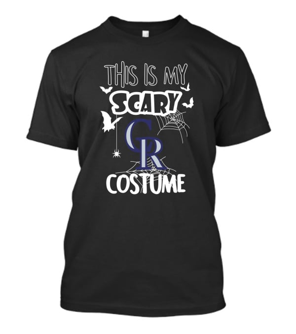 This Is My Scary CR Costume Colorado Rockies Halloween T-Shirt