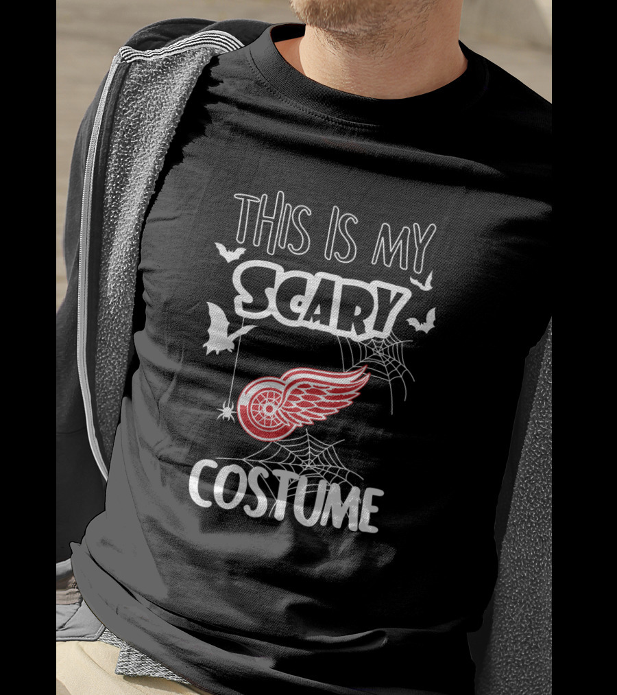 This Is My Scary Detroit Red Wings Halloween Costume T-Shirt