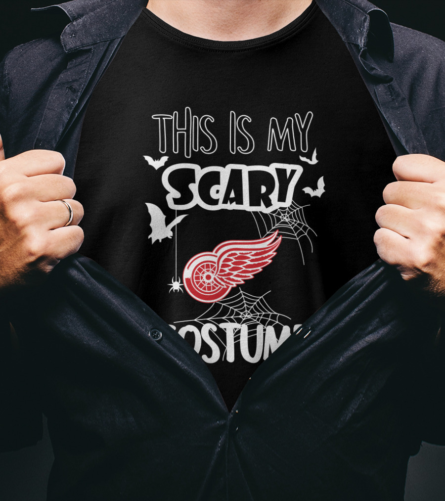 This Is My Scary Detroit Red Wings Halloween Costume T-Shirt