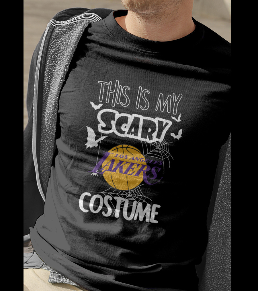 This Is My Scary Los Angeles Lakers Costume T-Shirt