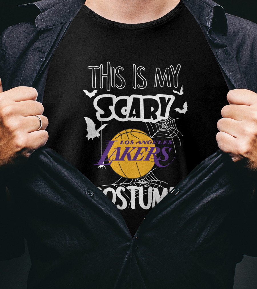 This Is My Scary Los Angeles Lakers Costume T-Shirt
