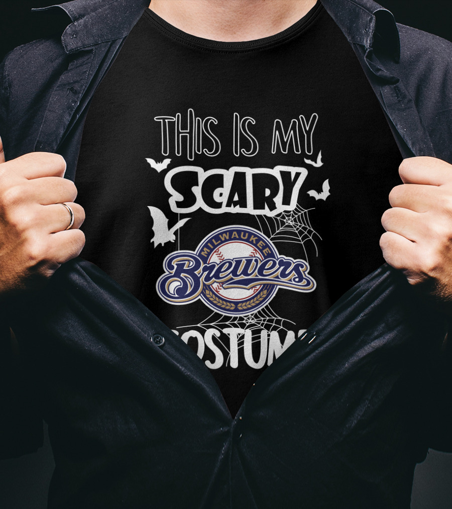 This Is My Scary Milwaukee Brewers Costume Halloween T-Shirt