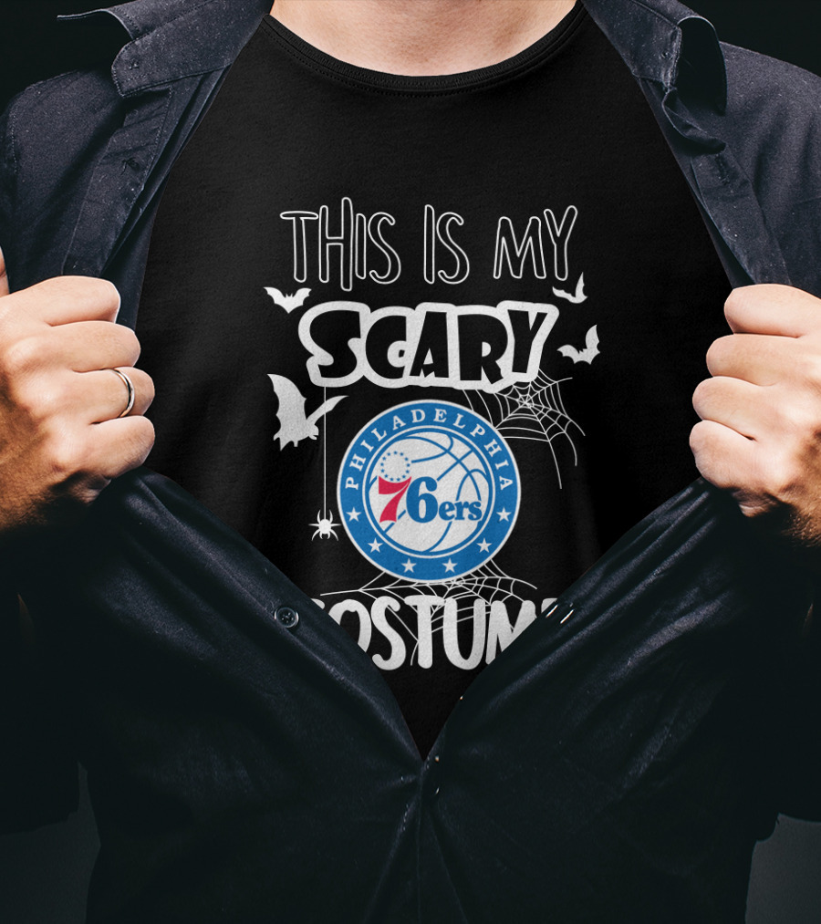 Philadelphia 76ers This Is My Scary Costume T-Shirt