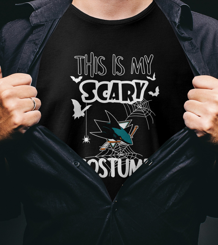 This Is My Scary Costume San Jose Sharks Halloween T-Shirt