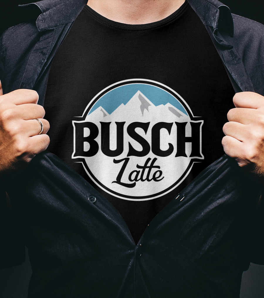 Busch Latte Mountain Parody From Busch Light T-Shirt
