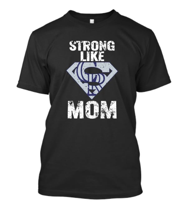 Strong Like Mom Colorado Rockies Superman T-Shirt