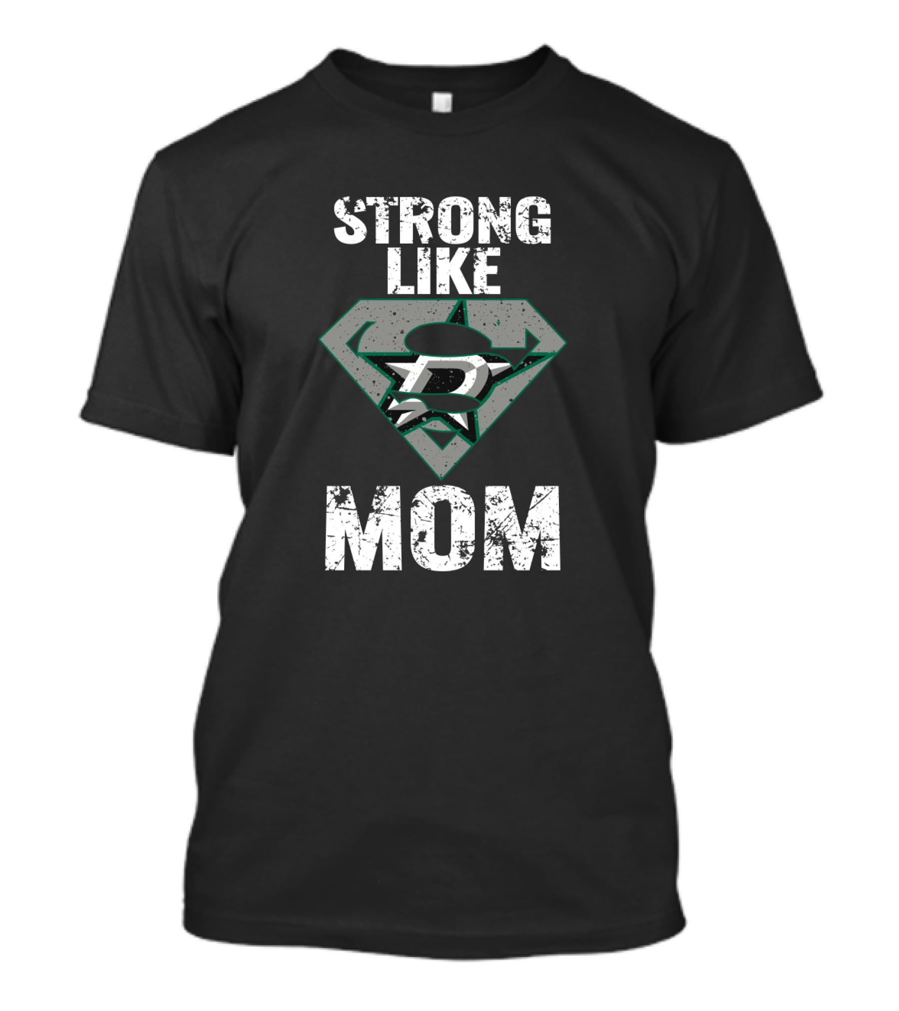 Dallas Stars Strong Like Mom Superhero T-Shirt