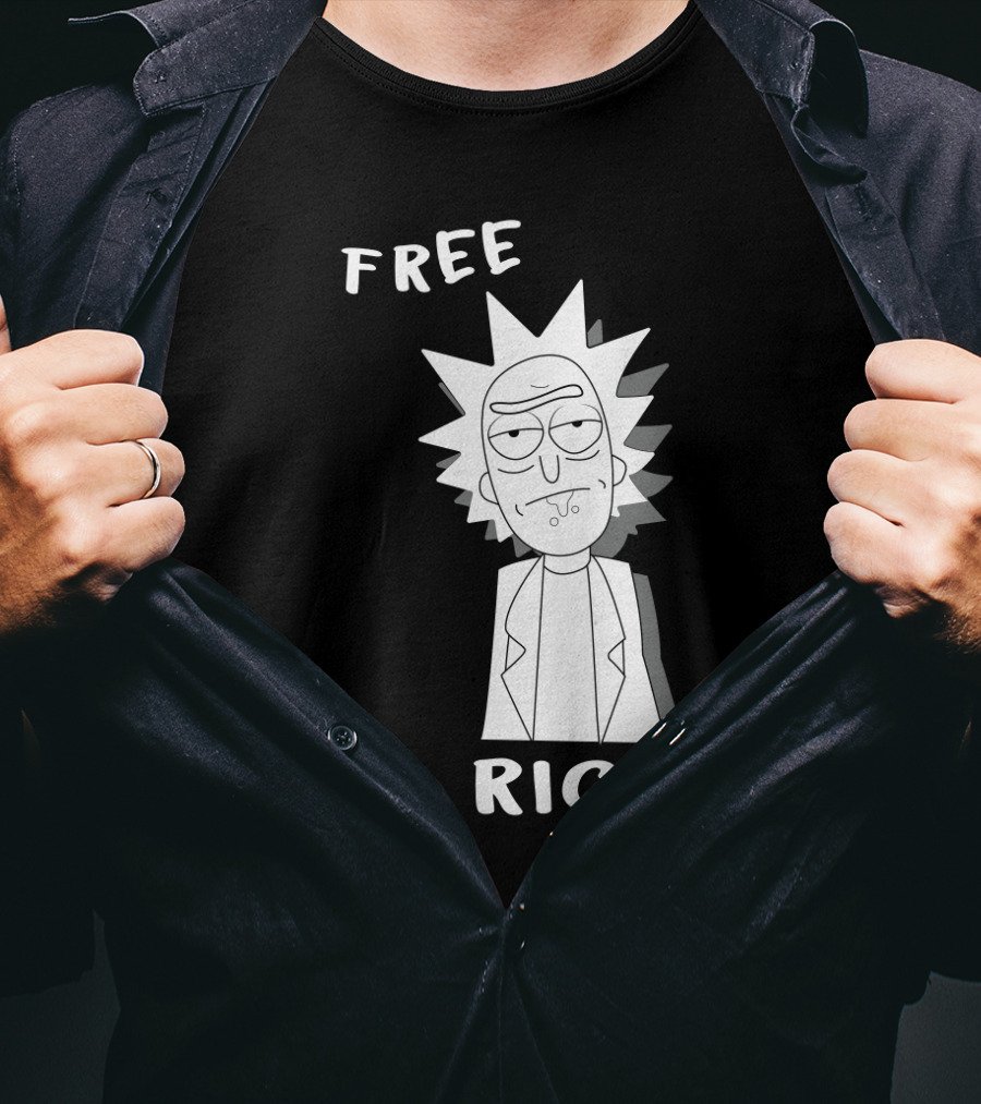 Rick And Morty Fans Unite For Free Rick Movement T-Shirt
