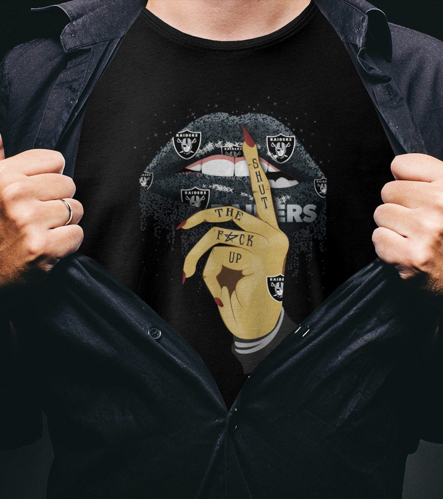 Glitter Lip Raiders Shut The F Up T-Shirt