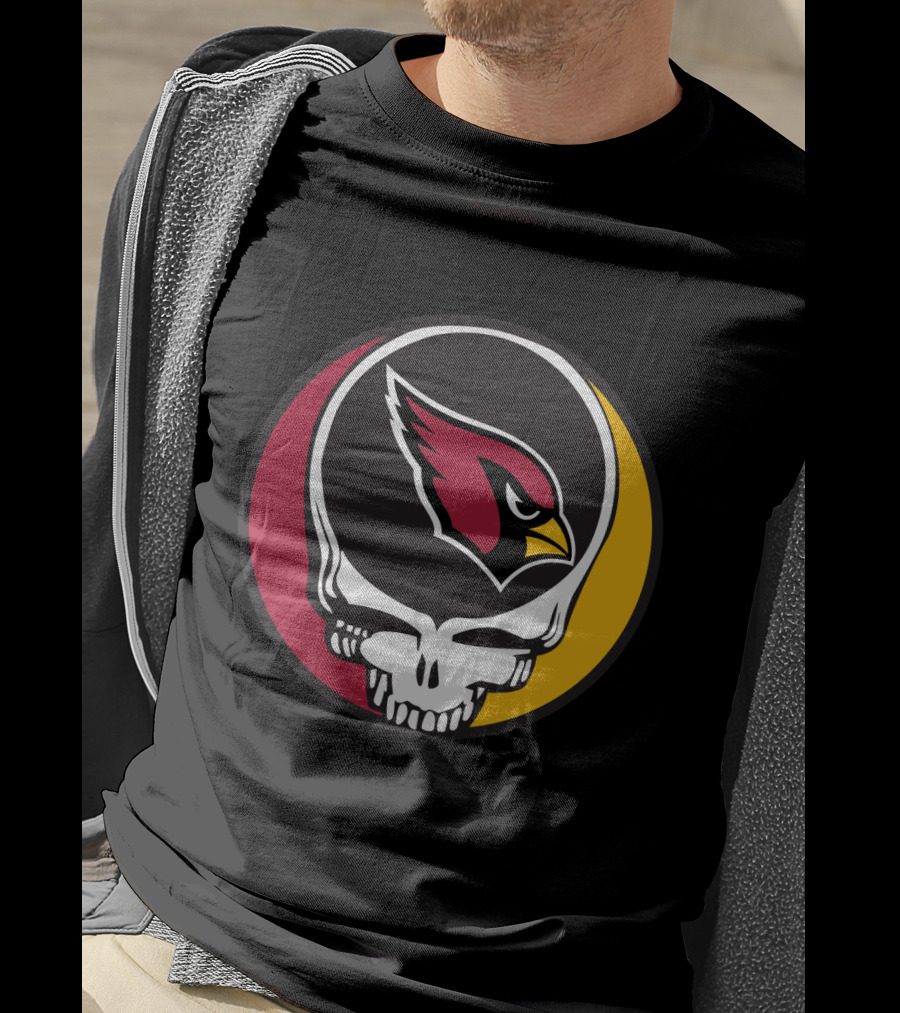 Grateful Dead Arizona Cardinals Skull T-Shirt