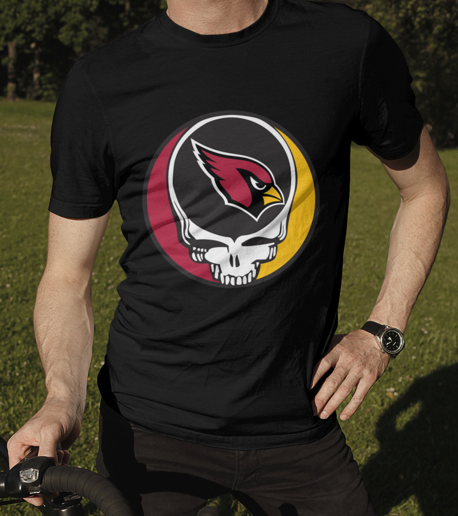 Grateful Dead Arizona Cardinals Skull T-Shirt