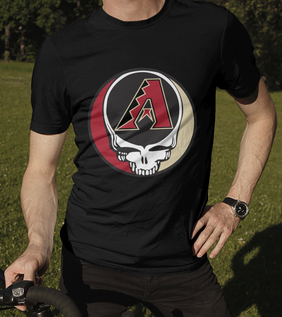 Arizona Diamondbacks Grateful Dead Skull Design For Fans T-Shirt