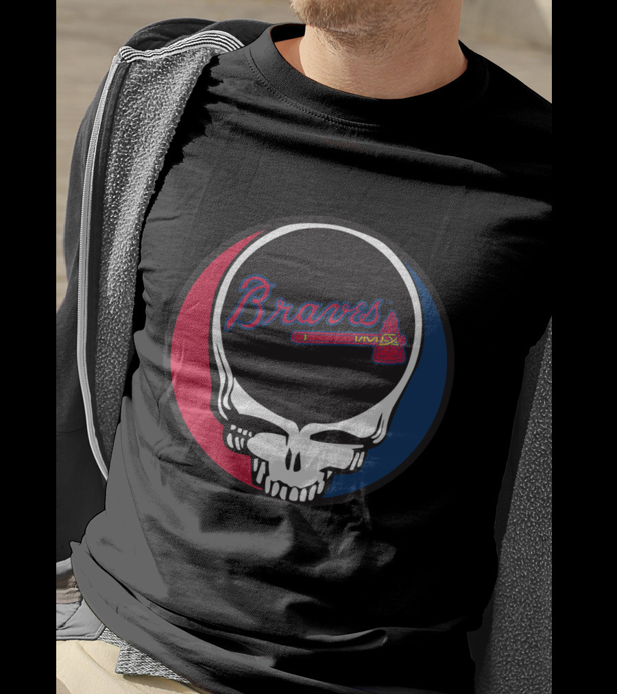 Braves And Grateful Dead Iconic Skull Logo Mashup T-Shirt