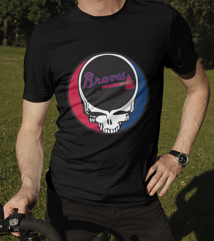 Braves And Grateful Dead Iconic Skull Logo Mashup T-Shirt