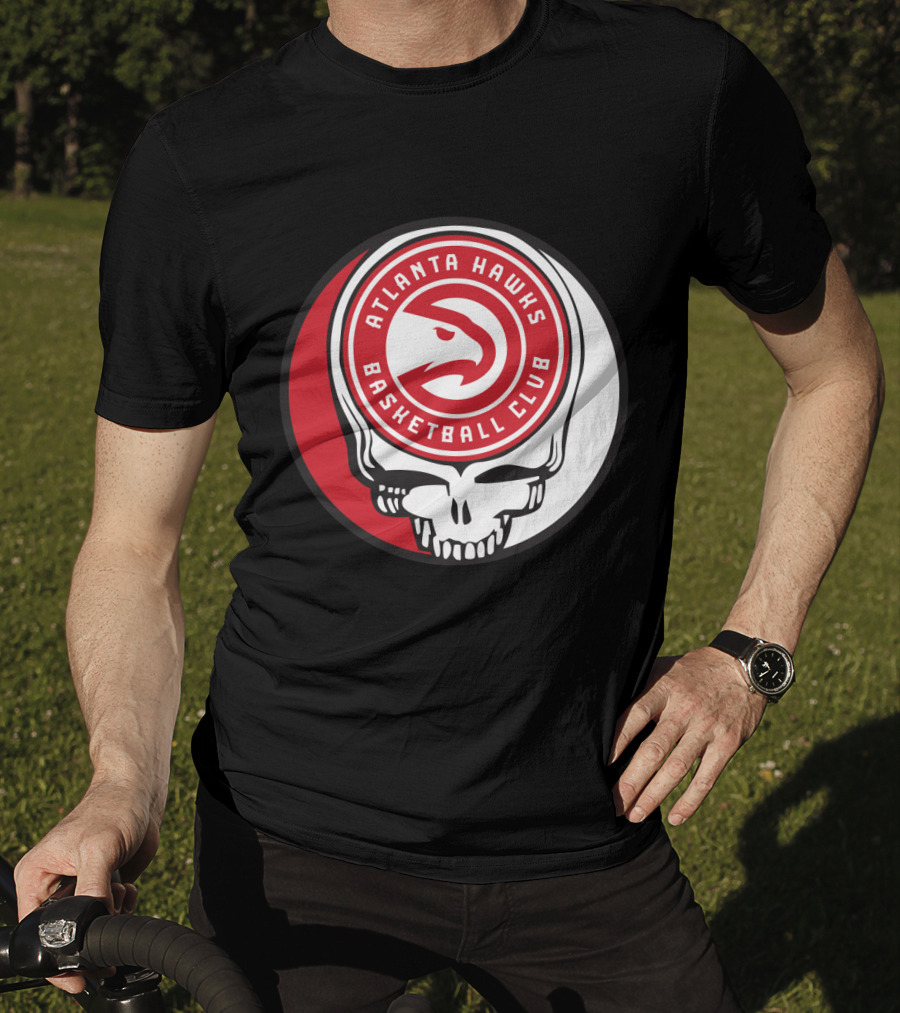 Atlanta Hawks Basketball Club Grateful Dead Skull T-Shirt