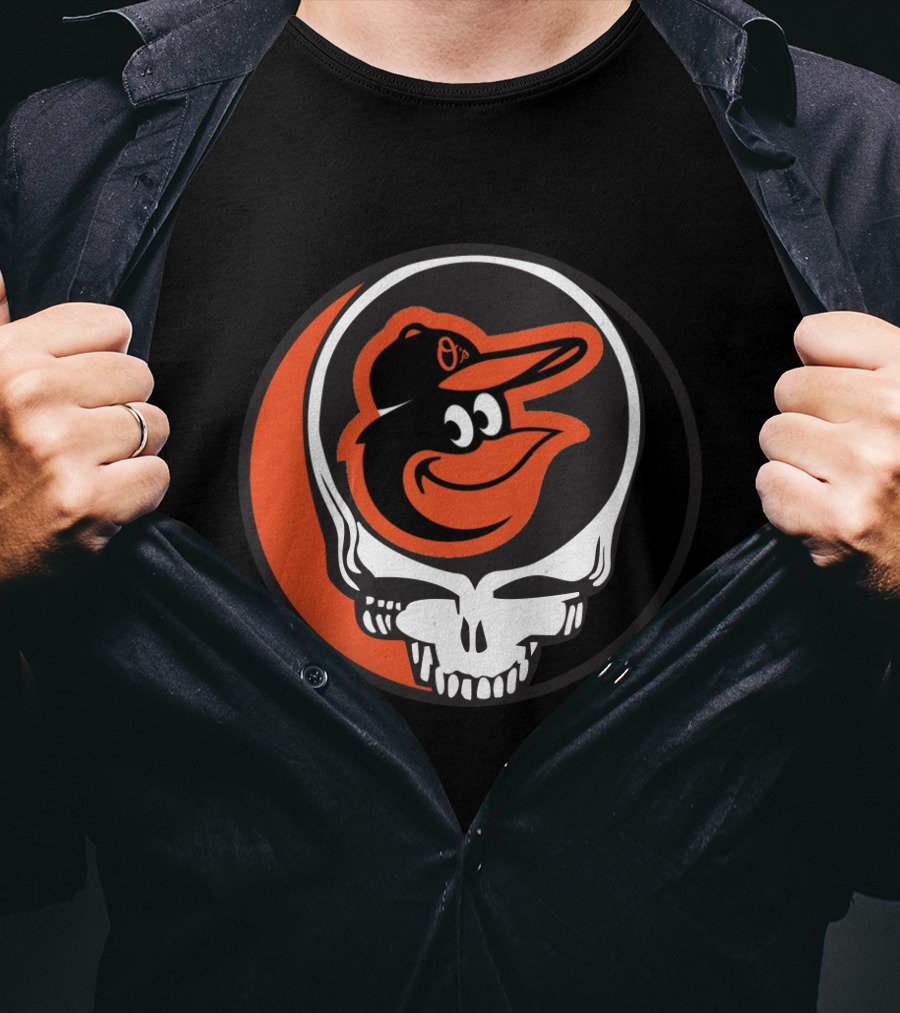 Grateful Dead Steal Your Face Baltimore Orioles Mashup T-Shirt