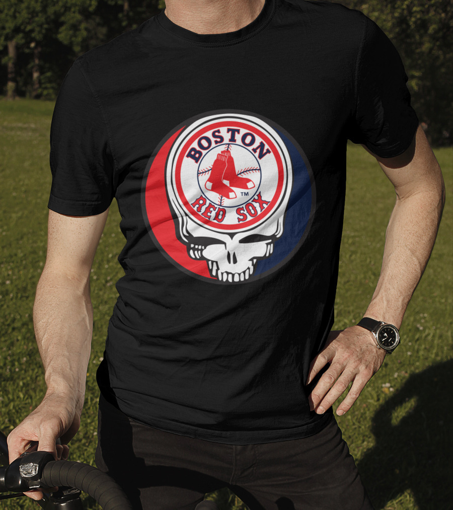 Boston Red Sox Skull Logo Grateful Dead Fans Baseball Teams T-Shirt