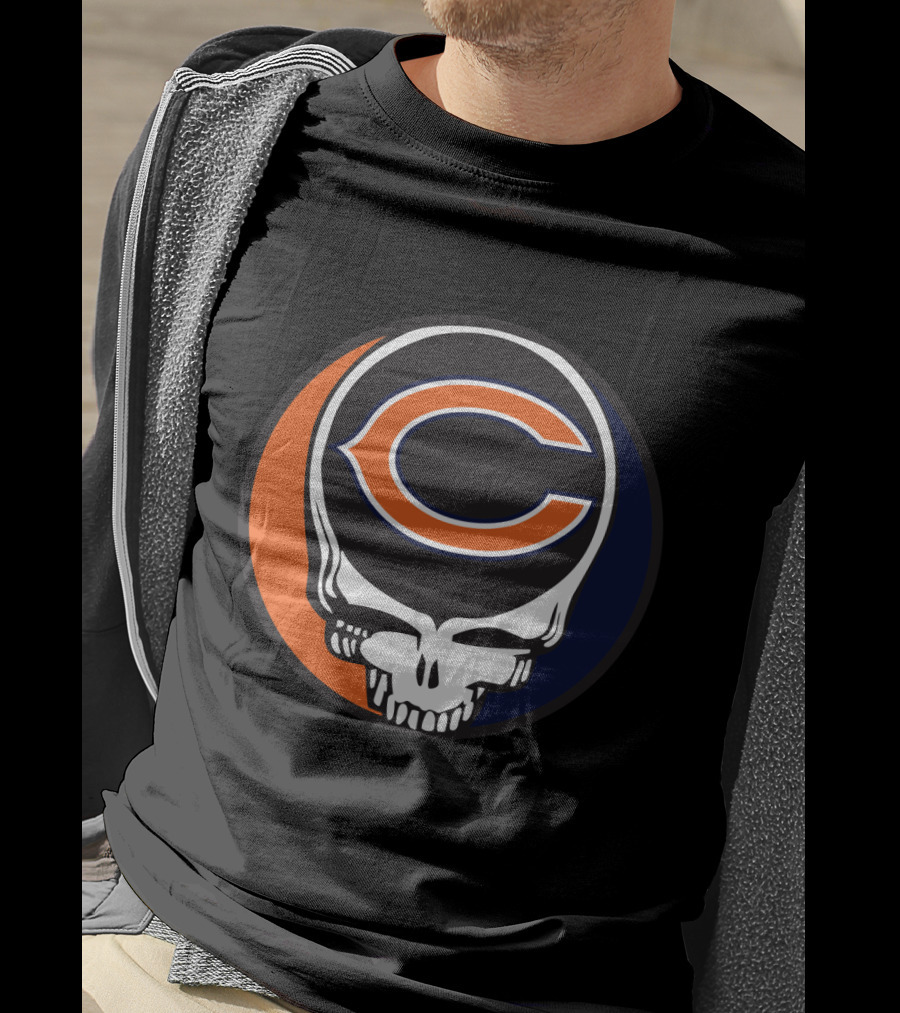 Grateful Dead Chicago Bears Skull T-Shirt