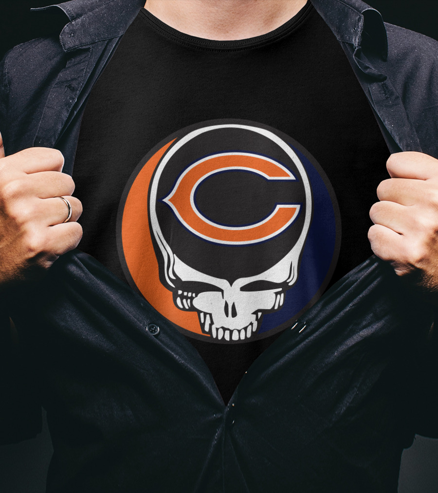 Grateful Dead Chicago Bears Skull T-Shirt