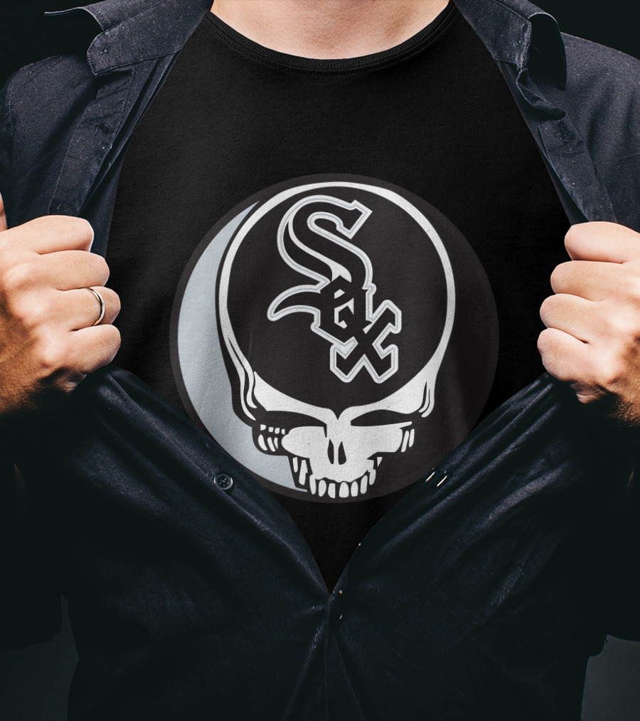 Grateful Dead Steal Your Face Chicago White Sox Fan Mashup T-Shirt