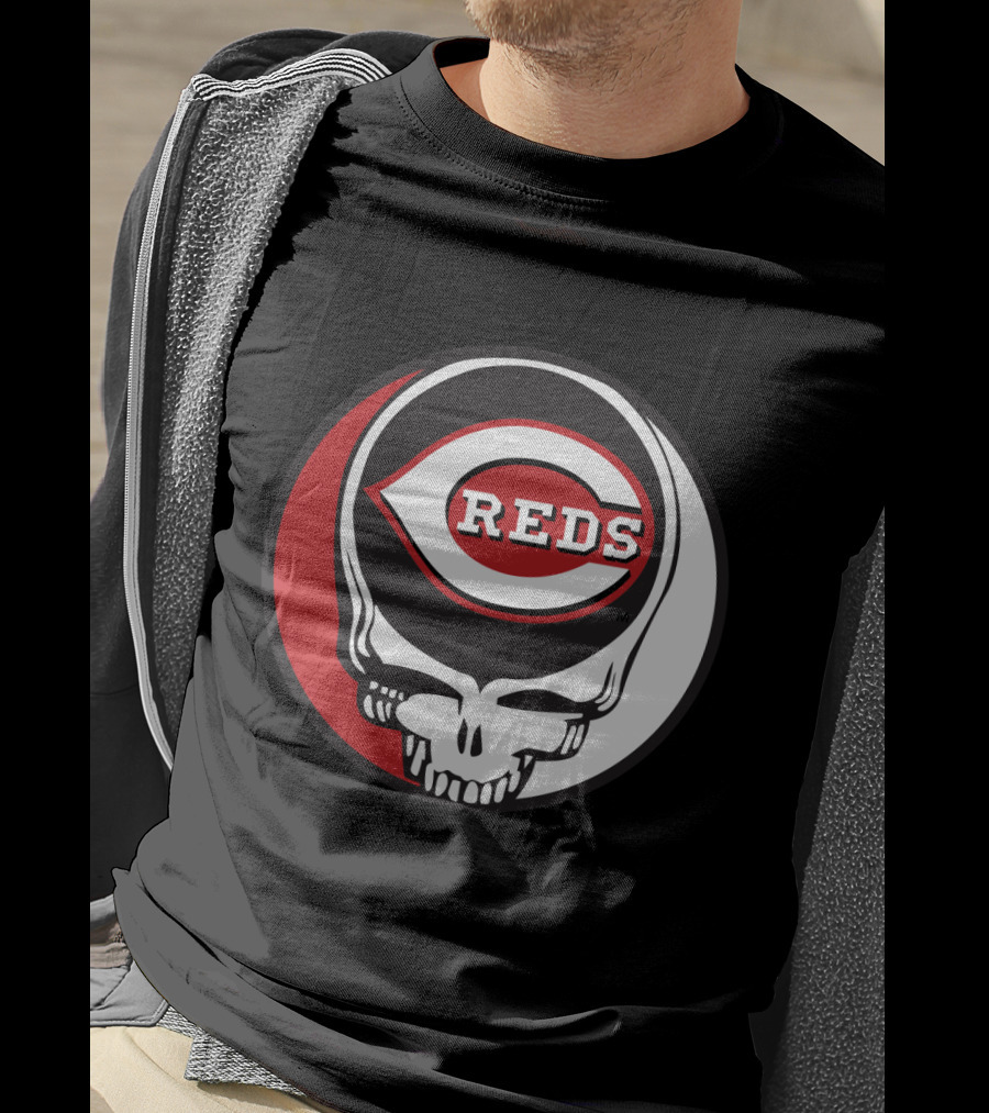 Steal Your Face Cincinnati Reds Logo Grateful Dead Fans T-Shirt
