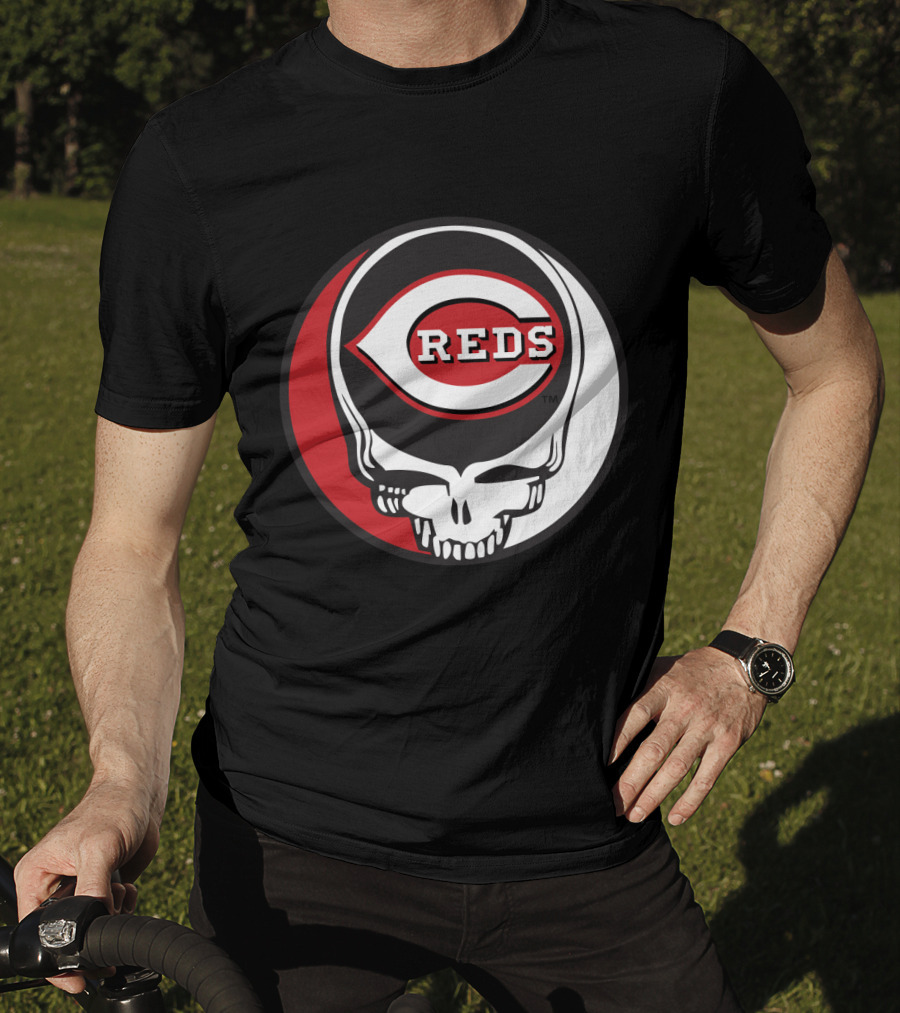 Steal Your Face Cincinnati Reds Logo Grateful Dead Fans T-Shirt