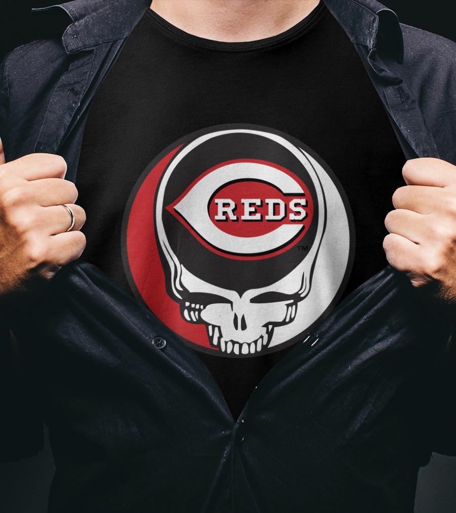 Steal Your Face Cincinnati Reds Logo Grateful Dead Fans T-Shirt