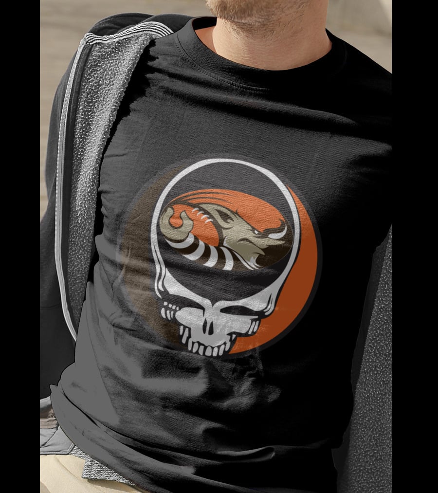 Grateful Dead Steal Your Face Cleveland Browns Football Enthusiast T-Shirt