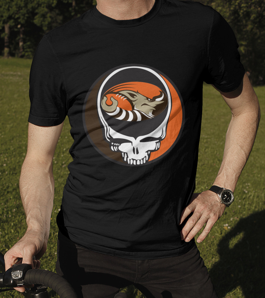Grateful Dead Steal Your Face Cleveland Browns Football Enthusiast T-Shirt